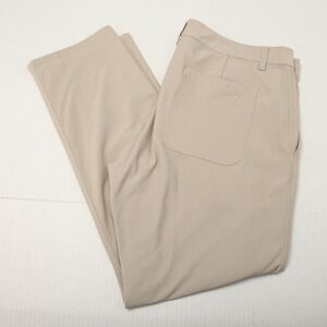 FootJoy Pants Mens 38x30 Beige Performance Golf Stretch Polyester Chino